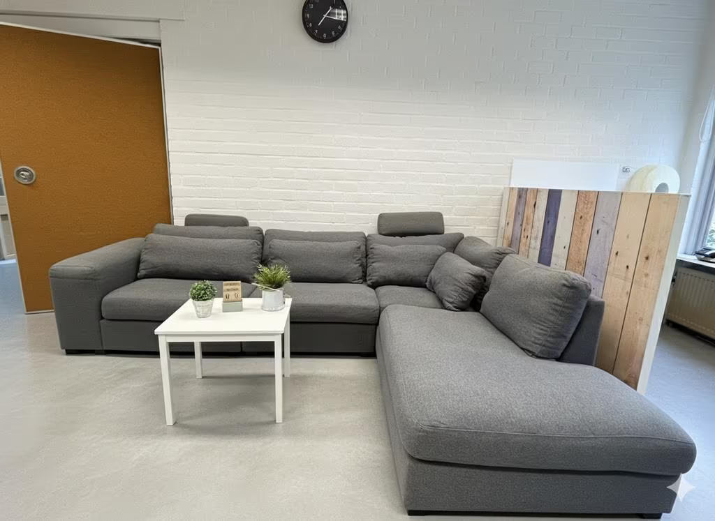 Grijze Montel Hoekbank - Ruim en Comfortabel! Roos Repose