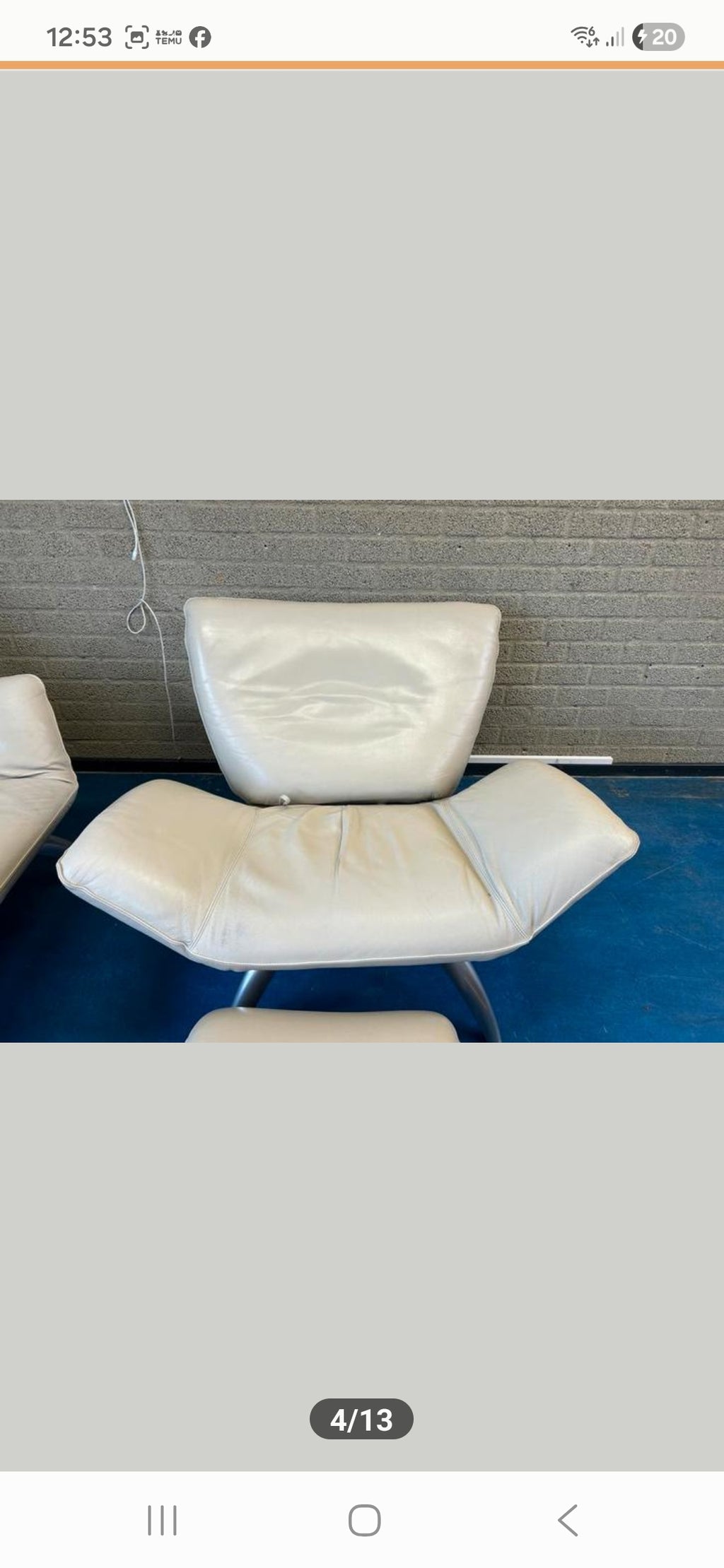 Luxe Leolux Beige Tango bank en tafel